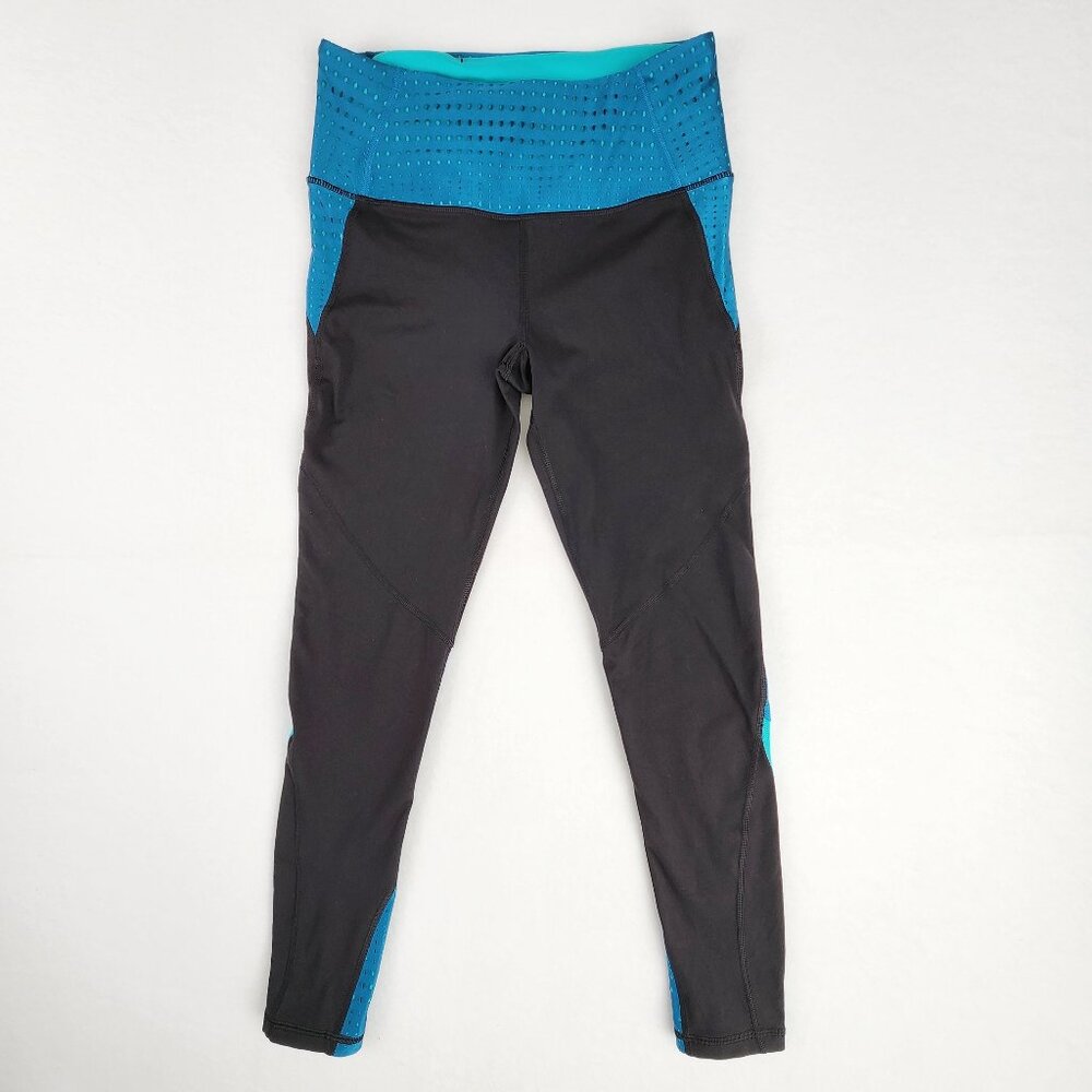VSX Sport Victoria's Secret Knockout Tight Leggings Size S Blue Black